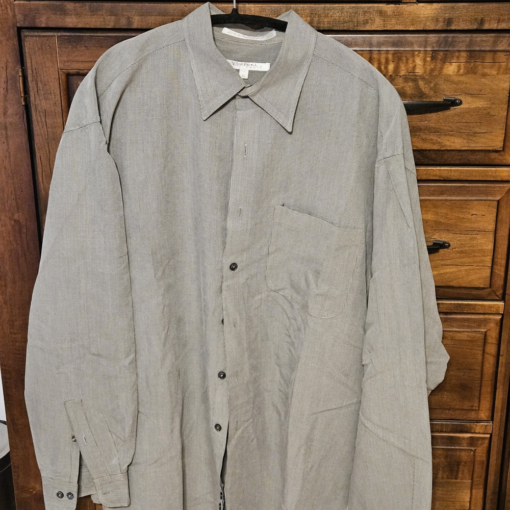 Perry Ellis Houndstooth Shirt XL
